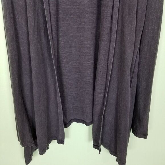 Gramicci Hemp / Cotton Open Front Cardigan Size M Purple - Picture 3 of 6